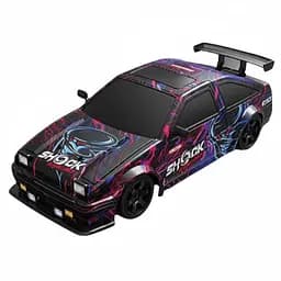 Радіокерована Дрифт-машина SC 16 A 15, 4WD, 1:16, Акумулятор 3.7V, 2.4GHz, Парогенератор, Змінні колеса, Чорна