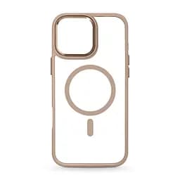 Чехол Apple iPhone 16 Pro Max, Unit MagSafe, бежевый, прозрачный, магсейф, противоударный, магнитный, панель-накладка с поддержкой MagSafe, с поддержкой беспроводной зарядки, TPU+PC, защита всего корпуса, ударопрочный, ArmorStandart (ARM81331)