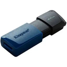 USB флеш накопичувач Kingston 2x64GB DataTraveler Exodia M Black/Blue USB 3.2 (DTXM/64GB-2P) - мініатюра 4