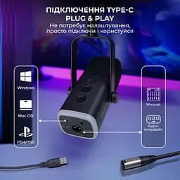 Мікрофон Fifine AM8T USB Black (AM8T) - мініатюра 9
