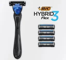 Станок для гоління Bic Flex 3 Hybrid з 2 змінними картриджами - мініатюра 4