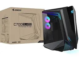 Корпус Gigabyte AORUS C700 Glass Black (GB-AC700G) Без БП - мініатюра 10