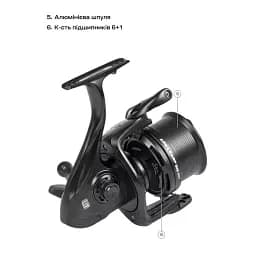 Котушка Brain Apex Carp Big Pit 8000 6+1BB - мініатюра 8