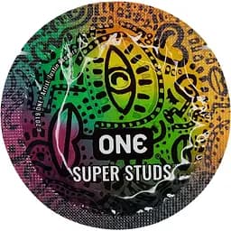 Презерватив One Super Studs с точечным рельефом 1 шт.