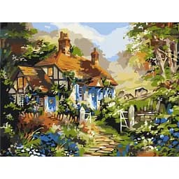 Картина по номерам Brushme Летний сказочный домик 30x40 см