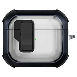 Футляр протиударний Locking Button для навушників Airpods 4 Blue