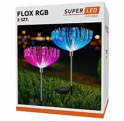 Декоративна садова лампа SuperLED деревце з RGB-підсвіткою 2 шт.  - мініатюра 2