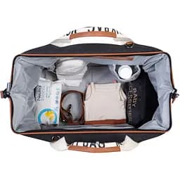 Сумка Childhome Mommy bag Signature - Canvas Black, чорна (CWMBBSCBL) - мініатюра 8