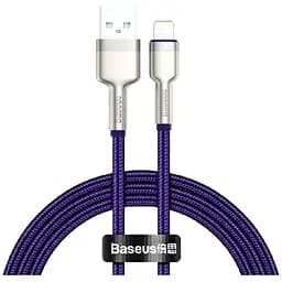 Дата кабель USB 2.0 AM to Lightning 2.0m 2.4A metal purple Baseus (CALJK-B05)