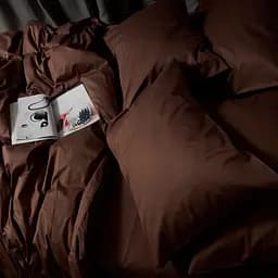 Комплект постільної білизни Moon&Star Satin Premium Mocha Mood King Size 220x240 см наволочки 2х40х60 см - мініатюра 7