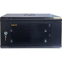 Шафа настінна GEAR 6U 19'' 600x600x300 мм, + Полиця 19, black (GWMSN-6U-600-600) - мініатюра 3