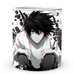 Кухоль GeekLand Death Note L Сидить CP 03.381.679 330 мл білий - мініатюра 2