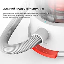 Пилосос Deerma Vacuum Cleaner (Wet and Dry) (TJ200) - мініатюра 10