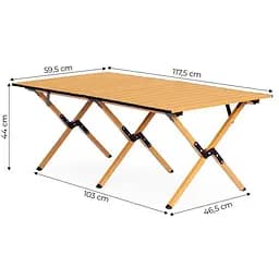Складаний кемпінговий столик MultiGarden Kemp 120x60 см. з сумкою-чохлом - мініатюра 10