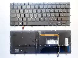 Клавіатура для ноутбуків Dell XPS 13 9343, 9350, Inspiron 13-7359, 7347, 7348 без рамки з підсвічуванням RU/US