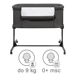 Приставне ліжечко Kidwell Snuzzy Dark Grey - мініатюра 5