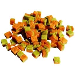 Ласощі для собак Селянські Смаколики курячі кубики зі шпинатом 1 х 1 х 1 см 500 г