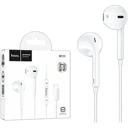 Наушники HiFi Hoco M111, вкладчики, 14 мм динамик белые