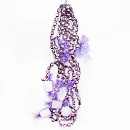 Ялинкова іграшка підвіска з прикрасами 2.7 м пластик текстиль в асортименті (471157-6)