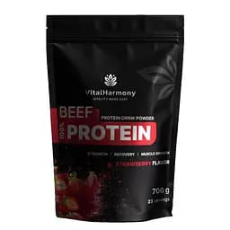 Яловичий гідролізат VitalHarmony Beef Protein, 700 грам - Полуниця