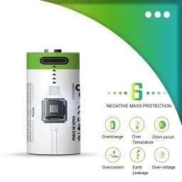 Акумулятор CR2 ​​Smartoools 300 mAh літій-іонний Li-Ion із зарядкою від Type-C 3.7V Випуклий плюс (19326) - мініатюра 8
