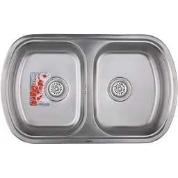 Кухонна мийка Haiba 80x49 см Double Satin (HB0652)