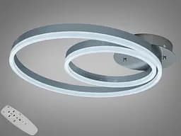 Люстра стельова Diasha 58 Вт пульт-димер хром матовий