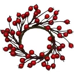 Вінок-свічник Yes! Fun Червоні ягоди d-7 см (975004)