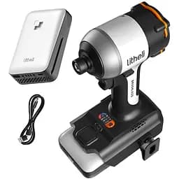 Аккумуляторный ударный шуруповерт Litheli бесщеточное питание от павербанка (УМБ Litheli Power Bank 20000 mAh 45 W 2А в комплекте)