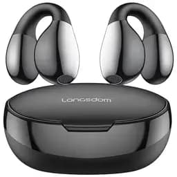 Навушники з спрямованим звуком бездротова Bluetooth 5.3 гарнітура Langsdom TS03 Black