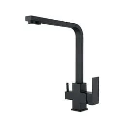 Змішувач для кухні на дві води Zerix KUB-021 Black ZX4856 Чорний матовий