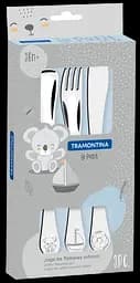 Дитячий набір столових приборів Baby Le Petit blue 3 предмети TRAMONTINA kuh0016255 - мініатюра 2