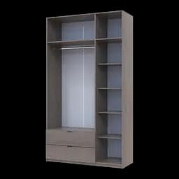 Шафа розпашна для одягу Doros Лукас Канноло/Канноло 3 ДСП 135х50х240 (44900369) - мініатюра 3