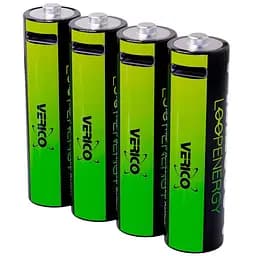 Акумулятор Verico AAA USB Type-C 600mAh 1.5V Li-ion * 4 (LoopEnergy) (1UDBT-A2WEBC-NN)