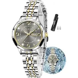 Водонепроницаемые женские аналоговые часы из нержавеющей стали для маленьких запястков, роскошные часы с бриллиантами.