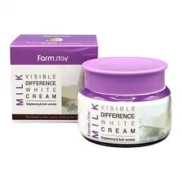 Осветляющий крем для лица Visible Difference Milk White Cream FarmStay 100 г