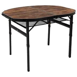 Стіл Bo-Camp Woodbine Oval 100x70 cm Black/Wood look (1404185) - мініатюра 1