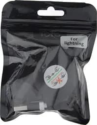 Кабель TOTO TKX-67 Flat USB cable Lightning 1m Black
