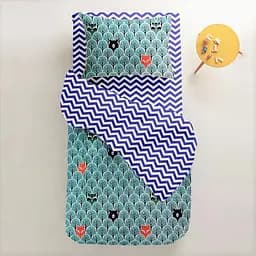 Підковдра дитяча Cosas Wood Bear 110х140 см бірюзова (МишкиЛес_ЗигСиний_22) - мініатюра 5