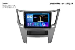 Штатна автомагнітола EasyGo M9-4-64-SLO QLED Subaru Legacy, Outback