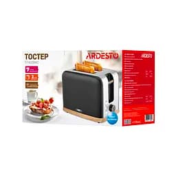 Тостер Wood Modern, 800Вт, метал, 2 слоти, чорний ARDESTO kuh0014886 - мініатюра 7