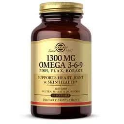 Жирні кислоти Solgar Omega 3-6-9 1300 mg 60 капсул