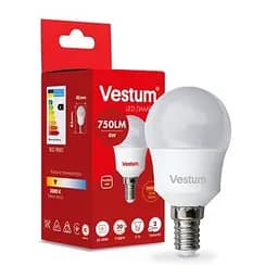 Лампочка Vestum LED G45 8W 3000K 220V E14 (1-VS-1212) - мініатюра 2