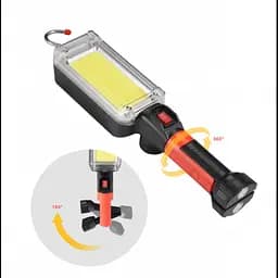 Ліхтар акумуляторний X-Balog BL-8859-B COB з магнітом і гачком для підвішування 2 АКБ 18650 - мініатюра 3