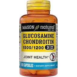Препарат для суставов и связок Mason Natural Glucosamine Chondroitin, 60 капсул