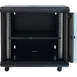 Шафа настінна GEAR 12U 19 600x450x650 мм, + Полиця 19, black (GWMSN-12U-600-450) - мініатюра 2