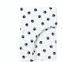 Простирадло Cosas на резинці в дитяче ліжечко 70х140 paw, білий (Paws_70x140x12)
