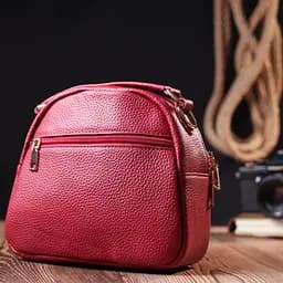 Жіноча шкіряна сумка Vintage 20х19х9 см sum0020314 - мініатюра 8