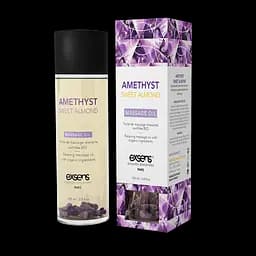 Массажное масло Exsens Amethyst Sweet Almond (расслабляющее с аметистом) 100мл, натуральное