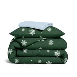 Дитяча постільна білизна фланель Cosas SNOWFLAKES FOREST CS2 110х140см (Flannel_SnowflakesForest_El80-41Skyer_140)